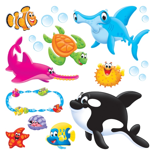 Trend Enterprises Sea Buddies Bulletin Board Set T8304 - main